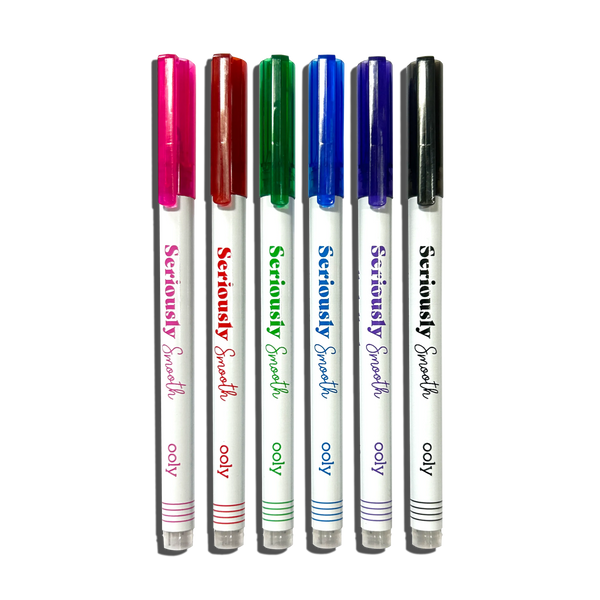 Seriously: Smooth Rollerball Gel Pens (Set of 6)