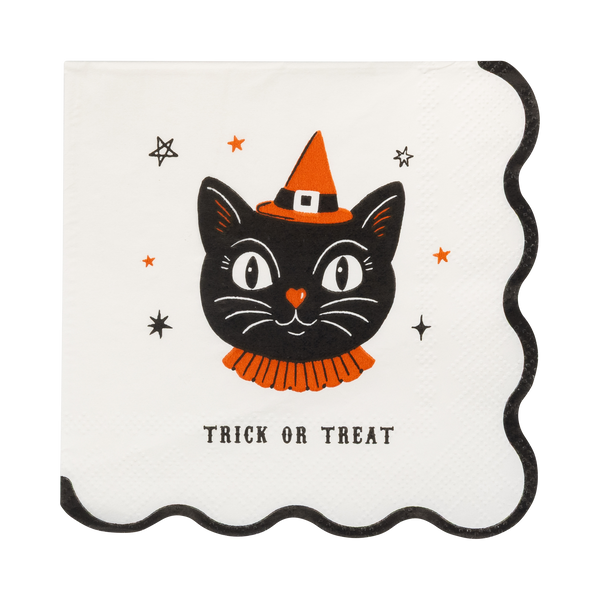 Vintage Halloween Characters Cocktail Napkins, 24pk