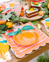 Orange Shaped Plate, 8pk