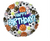 18” Happy Birthday Sports Mylar Balloon