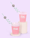 Reusable Disco Party Swirly Straws, 16pk