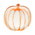 Falloween Pumpkin Shaped Paper Plate, 8pk