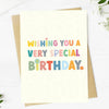 "Wishing you a very special birthday" birthdayGreeting Card