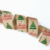 Christmas Tree Burlap Wired Ribbon