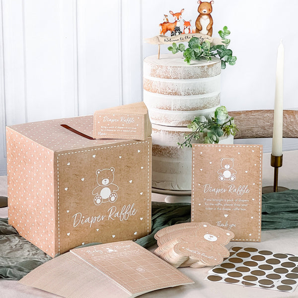 Kraft Bear Diaper Raffle & Scratch Off Game Set