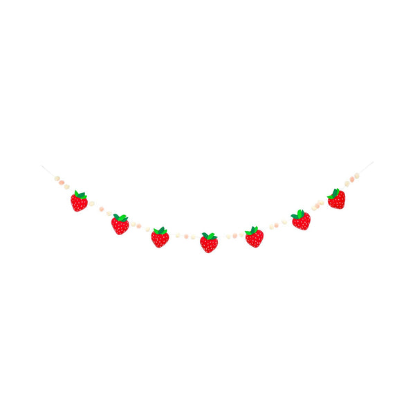 Felt Strawberry Banner