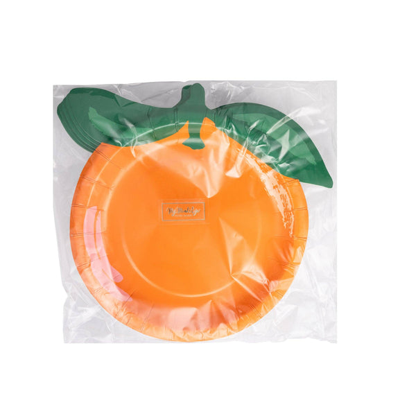 Orange Shaped Plate, 8pk