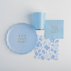 Bonjour Baby Sky Blue Dessert Napkins, 20pk