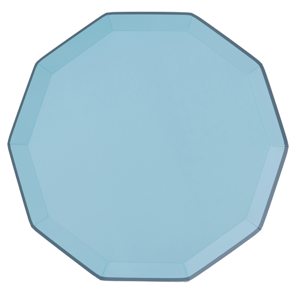 Sky Blue Prem. Dinner Plates, 8ct