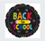 17” Back to school black round Mylar balloon