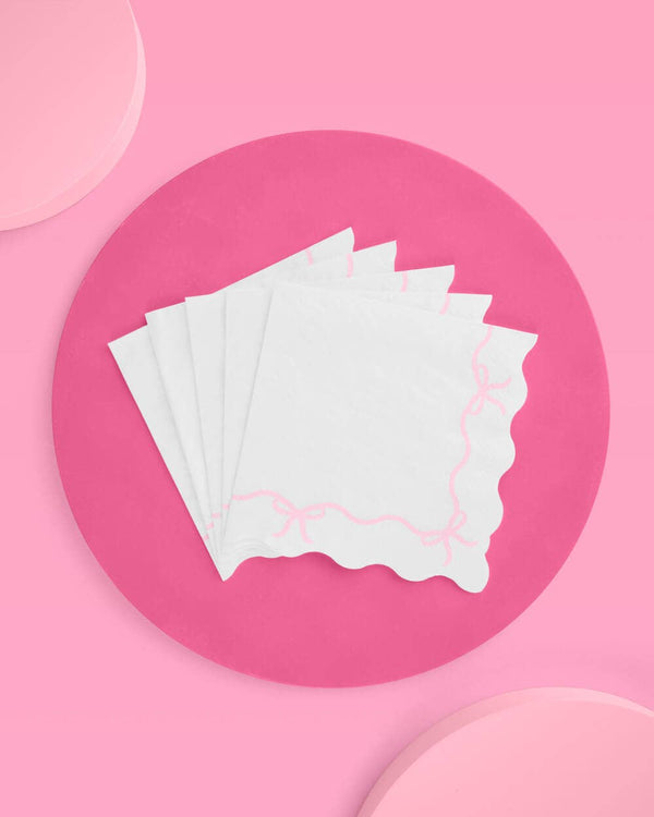 Bow Dessert Napkins, 25pk