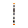 Orange and Black Striped Paper Table Runner