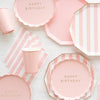 Petal Pink Cabana Stripe Dinner Napkins, 20pk