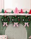 A Christmas Wreath - green iridescent mini wreath