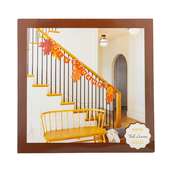 Oversized Hanging Autumn Leaves