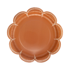 Scalloped Rust Dinner Plates, 8pk