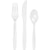 Clear Assorted Plastic Cutlery, 24pk