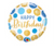 18” Blue & Gold Birthday Mylar Balloon