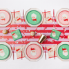 Red & Green Jolly Santa Dessert Napkins, 20pk