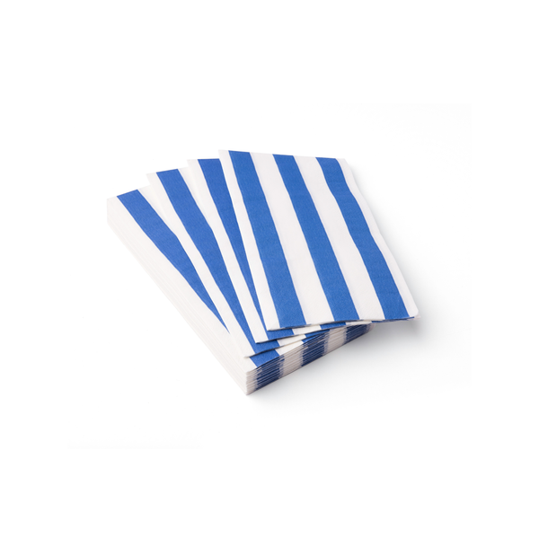 Palisades Blue Signature Cabana Stripe Dinner Napkins, 20pk