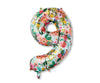Garden Party Numbered Foil Balloon