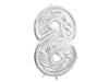 GIANT Silver Number Balloon Frame| 49 In