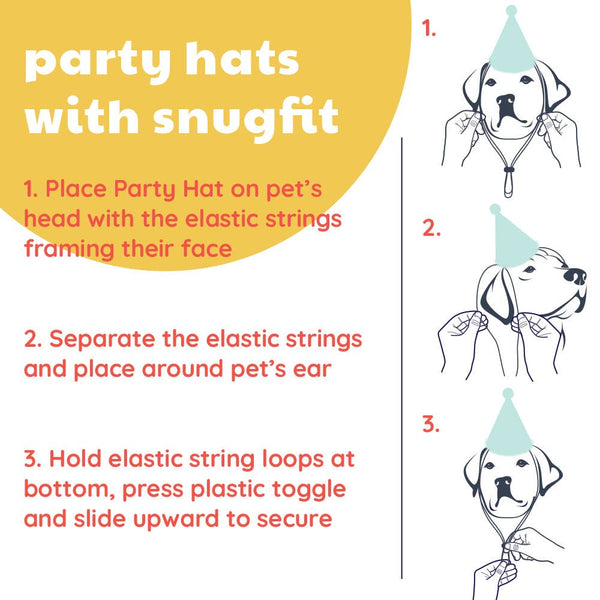 Pet Party Time Pink Party Hat with SnugFit®