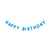 Blue Happy Birthday Puffy Felt Banner