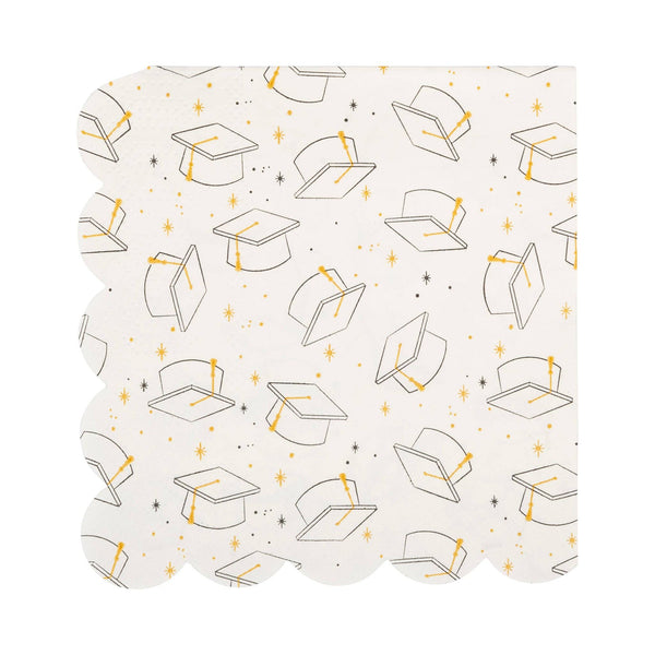 Grad Cap Cocktail Napkins, 18pk