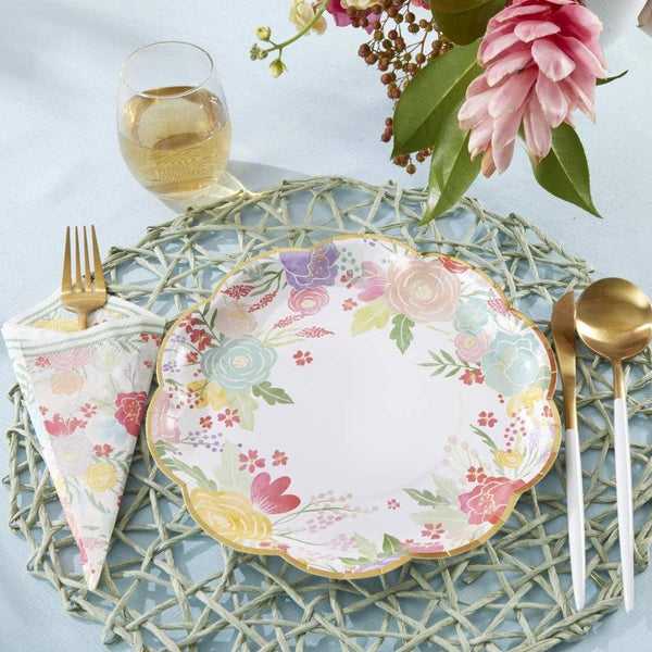 Garden Blooms Dinner Plates, 16pk