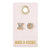 Leather TagEarrings- Hugs & Kisses