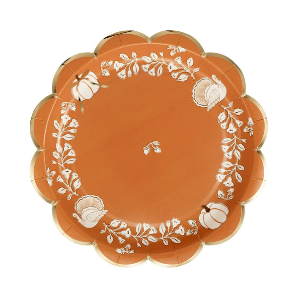 Harvest 9" Paper Plate Set, 8pk