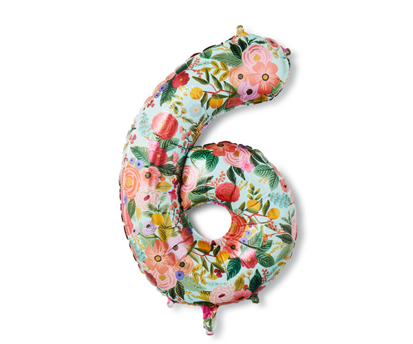 Garden Party Numbered Foil Balloon