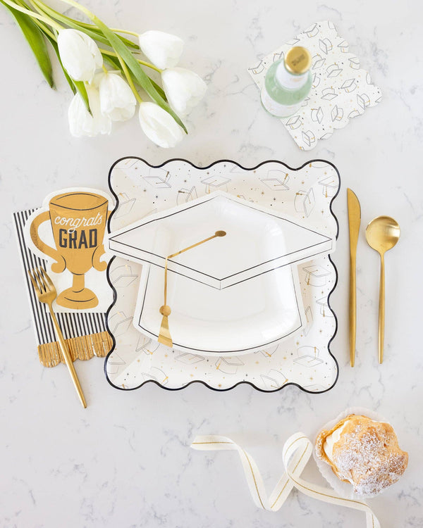 Grad Cap Cocktail Napkins, 18pk
