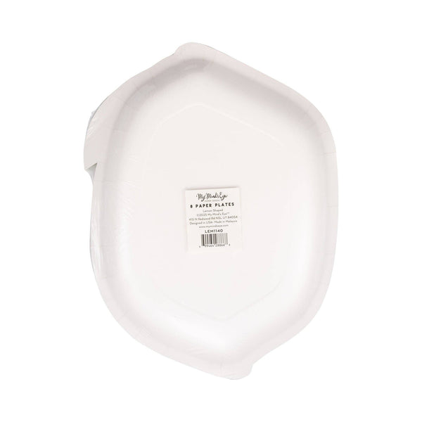 Lemon Shaped Plates, 8pk