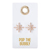 Leather TagEarrings- Pop the Bubbly