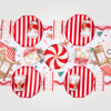 Christmas Peppermint Candy Scalloped Napkins, 20pk