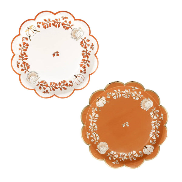 Harvest 9" Paper Plate Set, 8pk