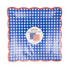 Red & Blue Gingham 9" Paper Plate Set, 8pk