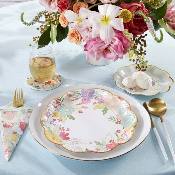 Garden Blooms Dinner Plates, 16pk