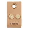 Leather TagEarrings - Circle