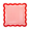 Pink and Red Ric Rac Dinner Plate, 8pk