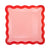 Pink and Red Ric Rac Dinner Plate, 8pk