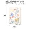 Sapori Fluttering Blooms of Gratitude Deluxe Greeting Card