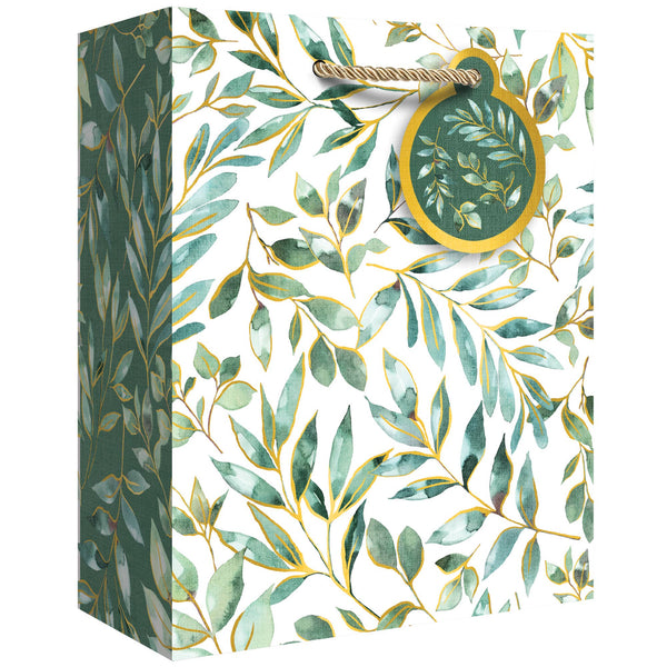 Elegant Leaves Medium Gift Bag