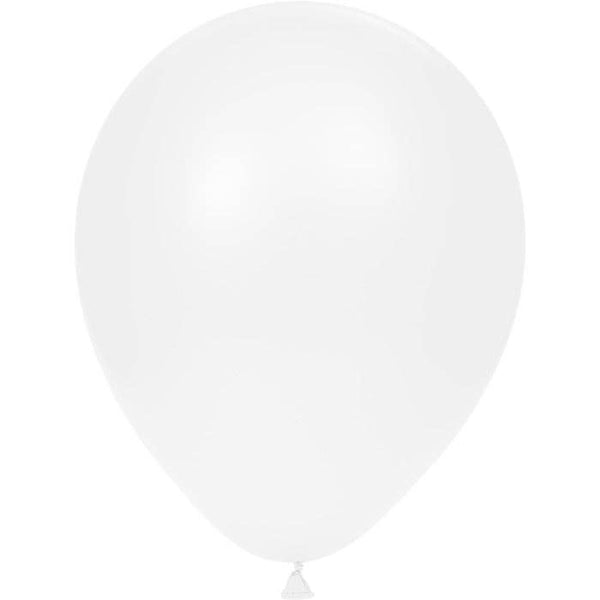 White Latex Balloons, 15pk