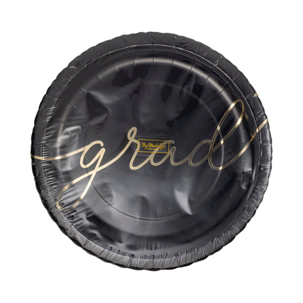Script Graduate 10" Plate, 8pk