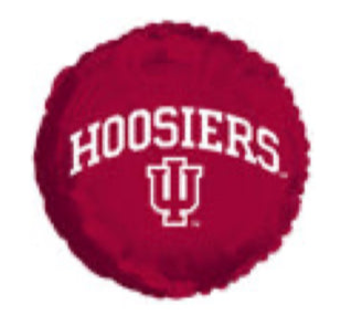 17” Hoosiers Mylar balloon