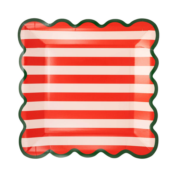 Joy Striped Dinner Plates- 8pk