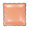 Red & Blue Gingham 9" Paper Plate Set, 8pk